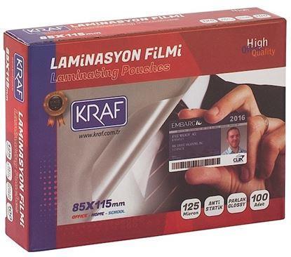 Kraf Laminasyon Filmi 85x115mm 125Mic 100lü 2128 Kraf Laminasyon Filmi 85x115mm 125Mic 100lü 2128