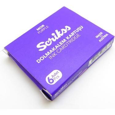 Scrikss Dolma Kalem Kartuşu 6`lı Mor Scrikss Dolma Kalem Kartuşu 6`lı Mor