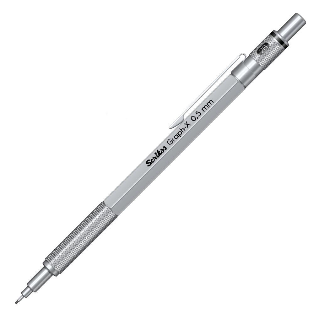 Scrikss Versatil Kalem Graph-X Metal Saten Gri 0.5 Scrikss Versatil Kalem Graph-X Metal Saten Gri 0.5